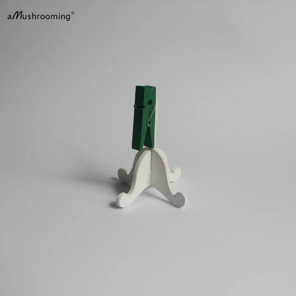 30 pieces Green Pegs Place Card Holders Wedding Table Number & Sign