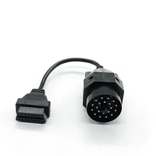 

1Pc OBD OBD II Adapter For BMW 20 Pin To OBD2 16 PIN Female Connector E36 E39 X5 Z3 For BMW 20pin Newest Free Shipping Hand