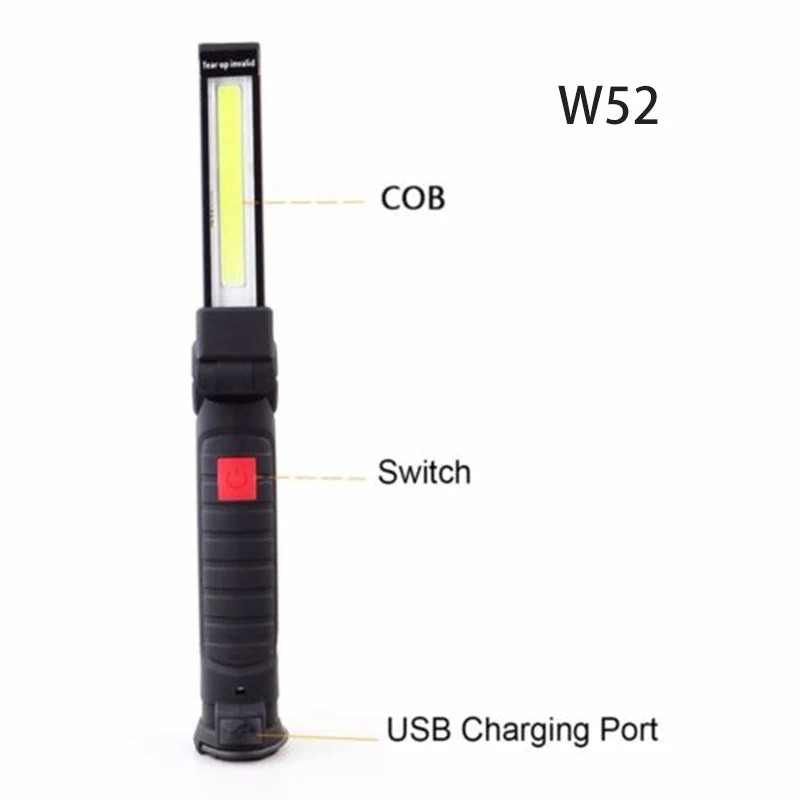 

Portable Mini Light Working Inspection Light COB LED Multifunction Maintenance Flashlight Hand Torch lamp with USB Cable