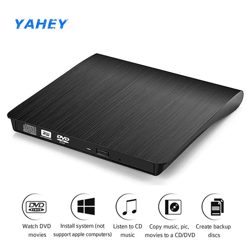 

USB 3.0 External DVD Drive CD/DVD-RW Burner for Laptop Notebook PC Desktop Computer Support Windows/ Vista/7/8.1/10, Mac OSX