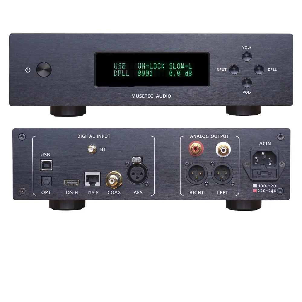 L.K.S MH DA004 MINI ES9038pro DAC USB DSD Crystek CCHD575 часы XLR PCM и декодирование