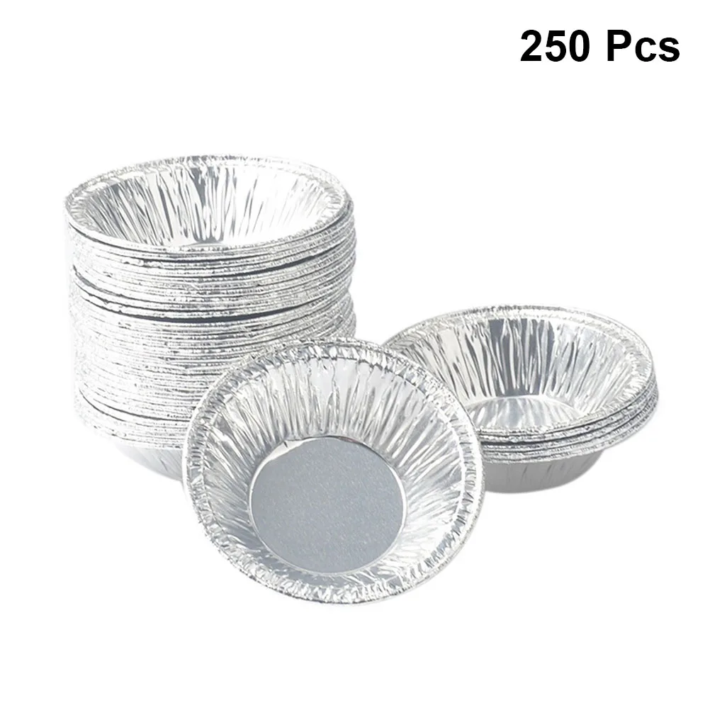 250 шт фольги чашки круглые одноразовые мини-кекс яйца брезент фольга для выпечки формы для выпечки инструмент для выпечки дома пекарня Вечерние