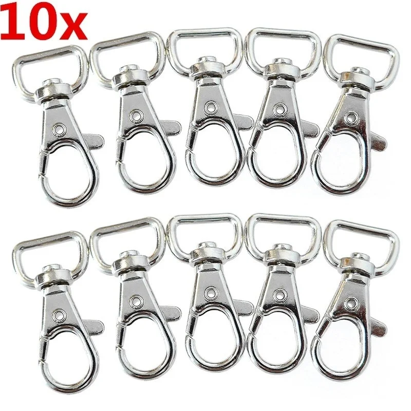

10 PCS Metal Lanyard Hook Swivel Snap for Lobster Clasp Clips