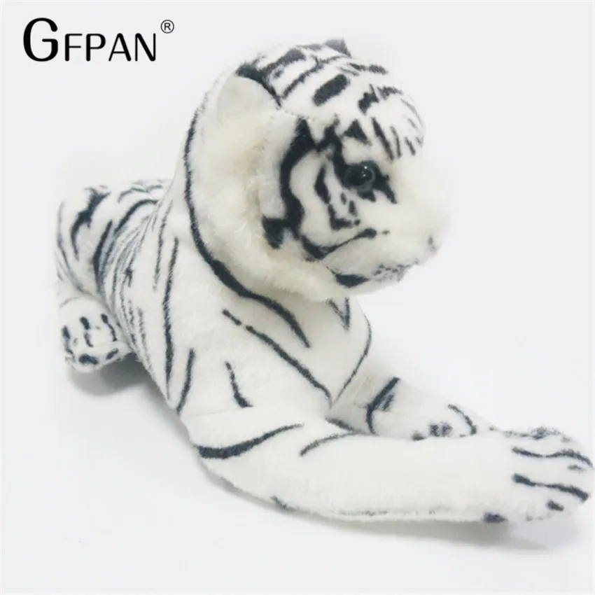 26cm Kawaii White Tigers Plush Toys Simulation Tigers Soft Stuffed Dolls Baby Pillow Plush Kid Toy Christmas Gift for Children