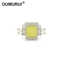 50 шт./лот 10 Вт светодиодный cob Чип высокая мощность лампы прожектор теплый белый 6000 k/белый k 9-12 В 700-800LM Huga 24*40 мил