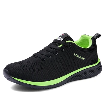

ZHENZU Black Comfortable Sport Shoes Men Breathable Running Shoes for Man Lightweight Walking Sneakers