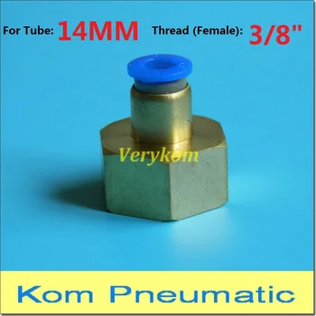 

20X Free Shipping APCF PCF 14mm-3/8" Pneumatic 14MM Tube Push In 3/8" bsp Female Straight Pipe Air Fitting Connector PCF 14-03