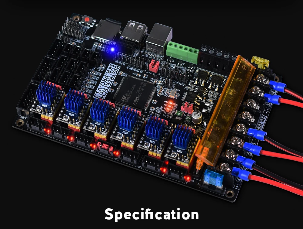 BIGTREETECH SKR PRO V1.1 плата управления 32 бит VS MKS GEN L SKR Ramps 1,6+ TMC2209 TMC2208 TMC2130 для Ender 3 Pro части 3d принтера