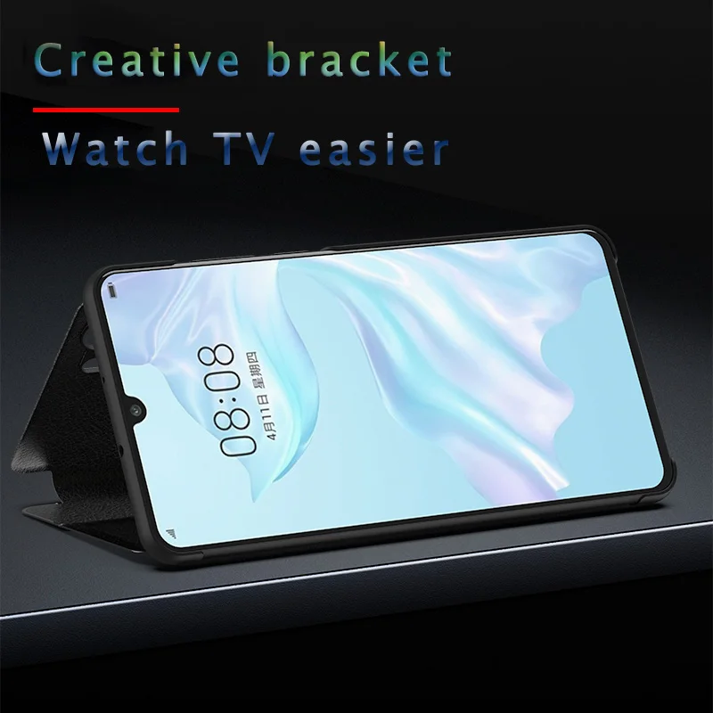 Для huawei mate 20 Pro Чехол Smart View откидная крышка зеркальный чехол s для huawei P20 Pro P30 P10 Plus mate 10 кожаный чехол-подставка для телефона