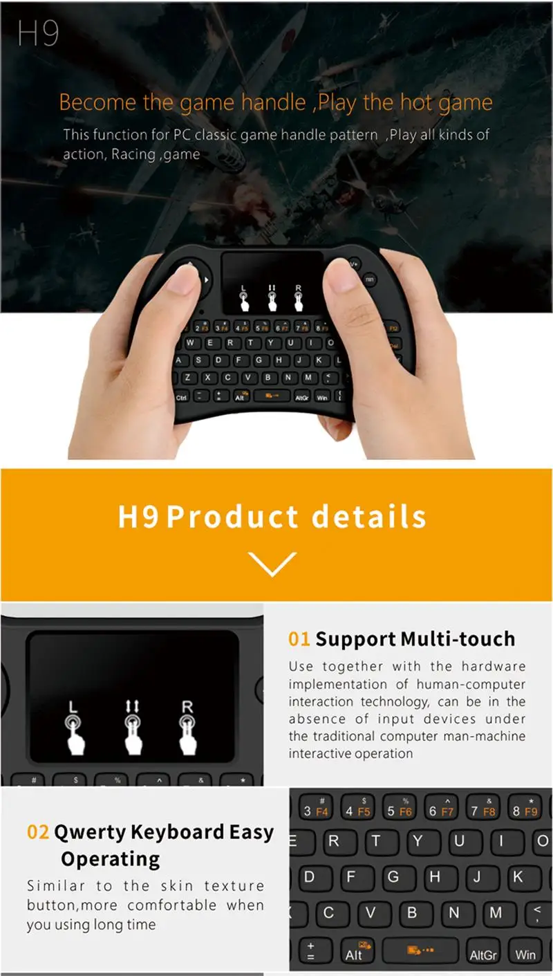 H9 keyboard without--13