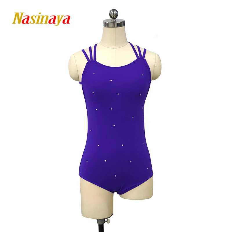 Mono De Patinaje Artístico Para Niñas - Leotardo Elástico Con Brillantes, Ideal Para Danza, Gimnasia Y Actuaciones