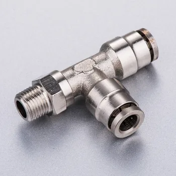

tube size 10mm-1/4 PT thread Male Run Tee Swivel camozzi fitting