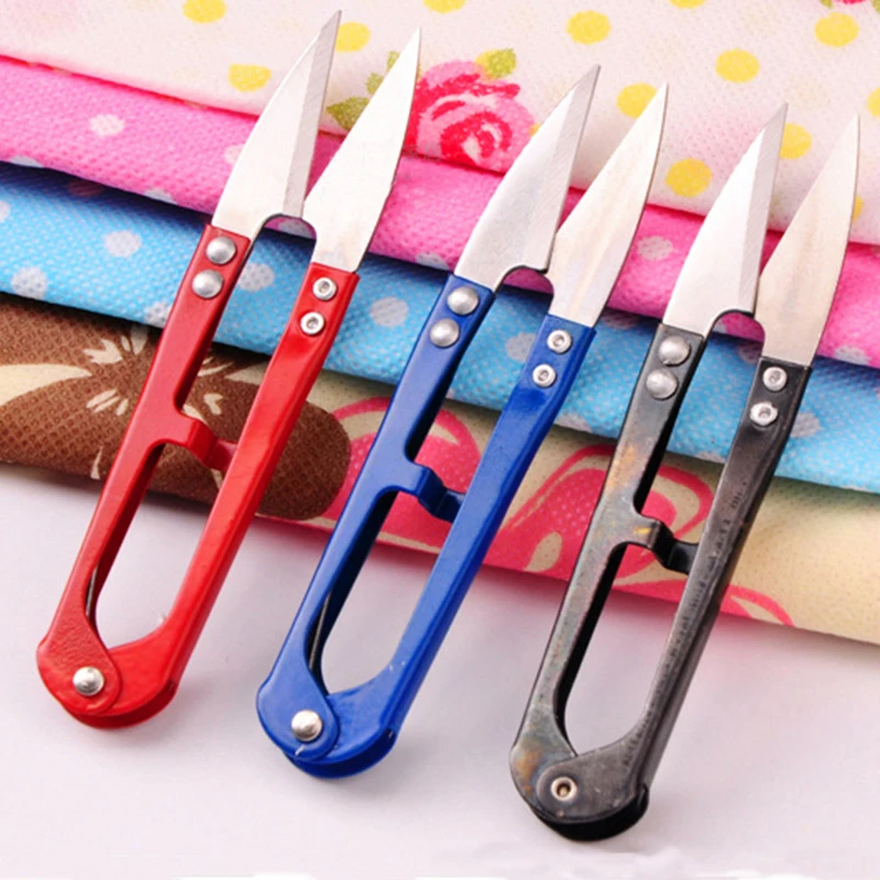 

Quality U Type DIY Scissors Manganese Steel Mini First Aid Kit Wewing Cutter Garden Tailor Fishing Scissors