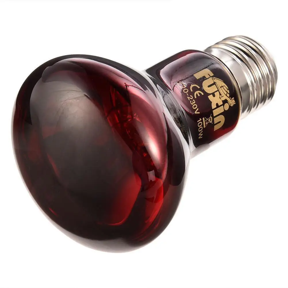 Adeeing LED Red Reptile Night Light UVA Infrared Heat Lamp Bulb for
