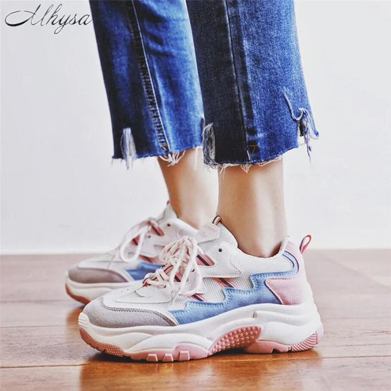 

Mhysa 2018 Spring Autumn Fashion Ladies Casual Shoes For Woman Vulcanized Shoes Breathable Wild Platform Women Sneakers S1149