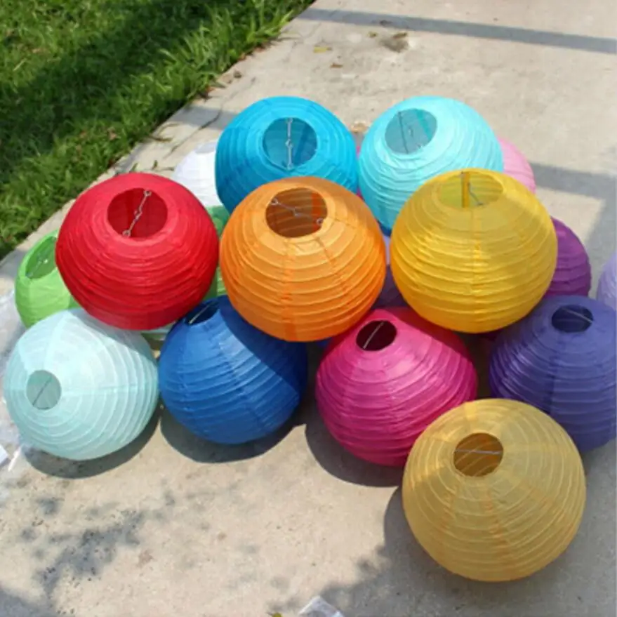 12PCS/LOT 40CM Chinese Tissue Paper Lanterns For Wedding Party