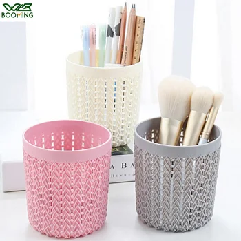 

WBBOOMING Multifuntion Cylinder Hollow Cosmetic Brush Box Holder Cylinder Empty Storage Makeup Organizer Home Office Pen Holder