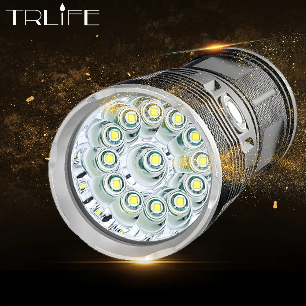 

Ultra LED Powerful Flashlight 18x T6 LED Outdoor Light Waterproof Floodlight Torch Lanterna Camping Hunting by 18650
