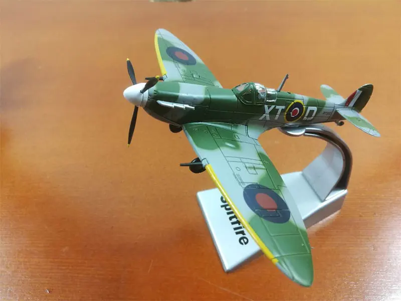 1: 72 металлический самолет Второй мировой войны Spitfire Fighter Mitsubishi Zero литая под давлением Военная статическая модель для сбора