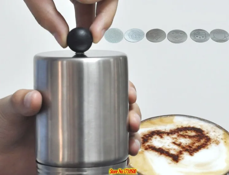 stainless steel fancy coffee powder dredger sifter Cappuccino Cocoa