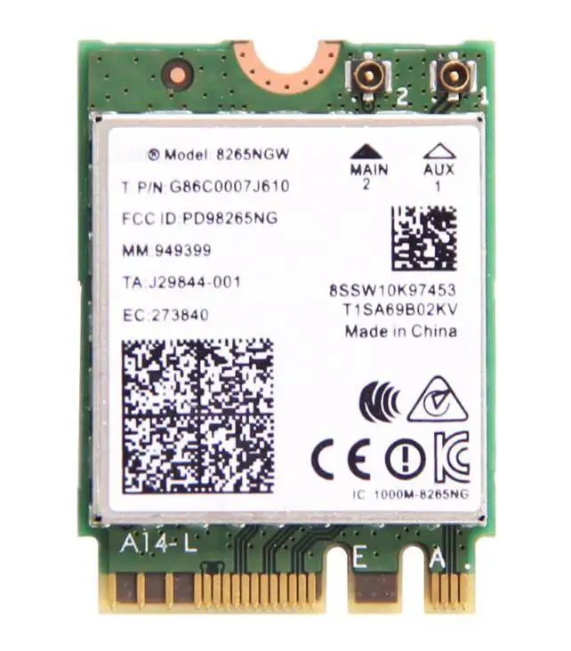 

Brand new for Intel Dual band Wireless-AC 8265 8265NGW 8265ac 8265 ac BT4.2 5G 867Mbps M2 Wireless NetworkCard PK 7265 7260 8260