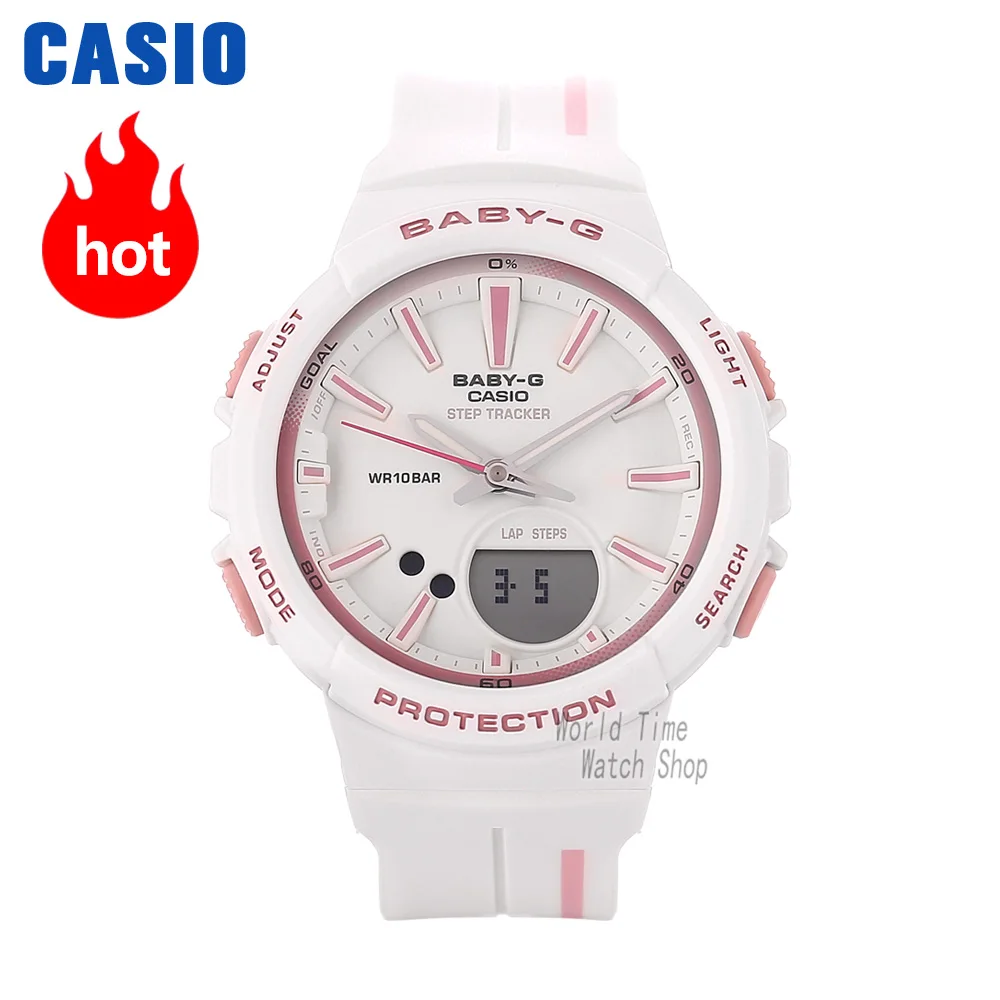 Casio watch female fashion trend double outdoor sports waterproof women