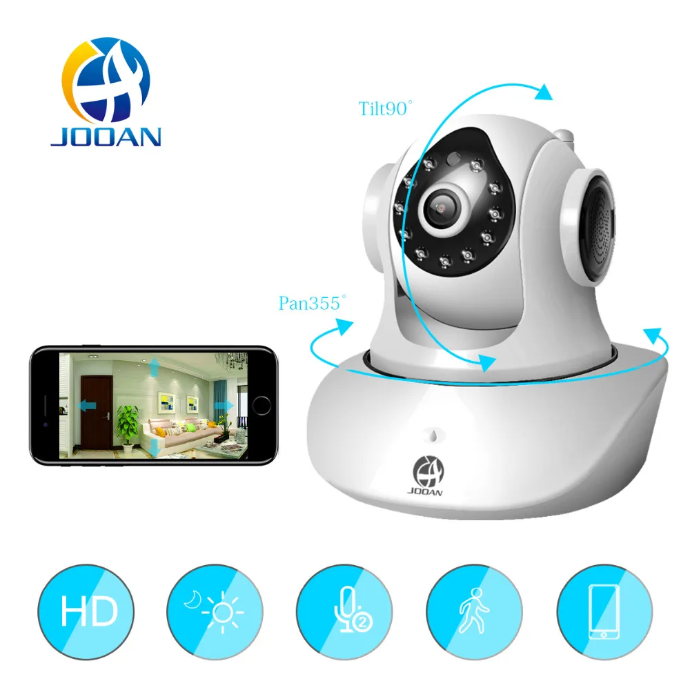 

JOOAN C6 Home Security IP Camera Wireless Wi-Fi IR-cut Night Vision Video Surveillance Network CCTV Indoor Baby Monitor
