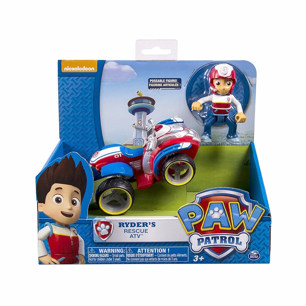 

Original box Genuine Paw Patrol - Ryder's Rescue ATV Vehicle and Figure toy Puppy Dog Patrol Car patrulla Patrulla Kids Toys Dog