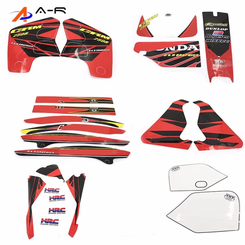 

Dirt Bike Complete Graphic Kit Dirt Bike Sticker Fuel Tank Decal Gas Tank Decals For CRM250 R CRM250R CRM 250 R 1989-1993 1990