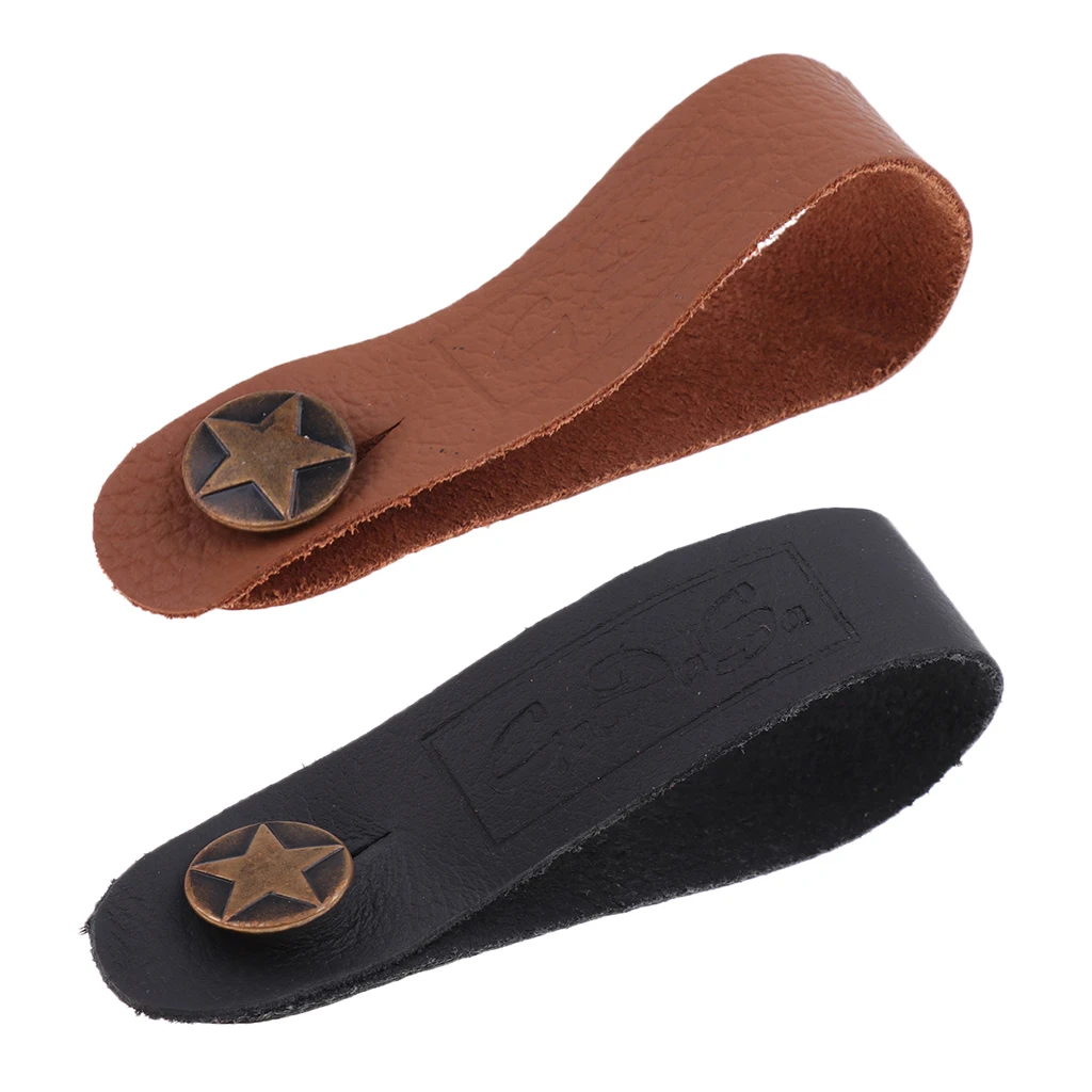 2 Pieces Acoustic Guitar Ukulele Strap Hook Button Antiskid Protector for Musical Instrument Parts