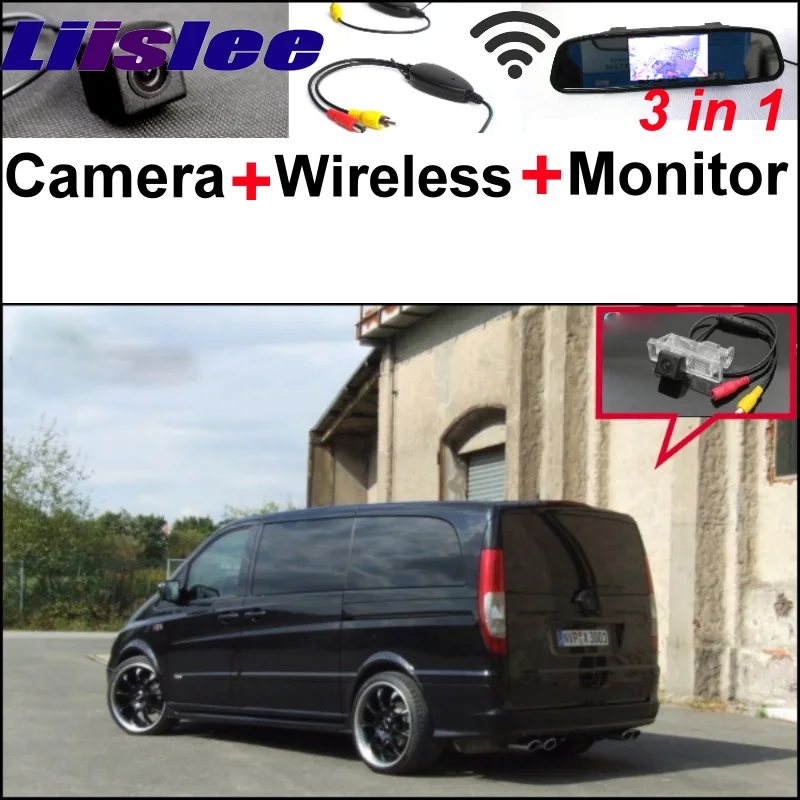 

3 in1 Special Rear View Wifi Camera + Wireless Receiver + Mirror Monitor Easy DIY Parking System For Mercedes Benz MB Valente