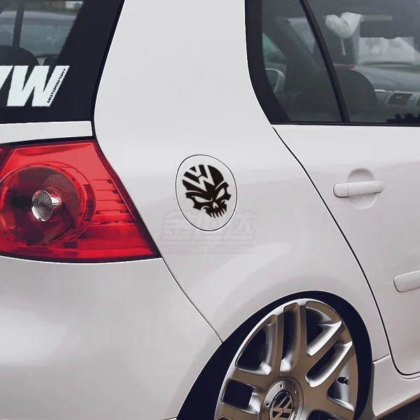 2 цвета VW логотип черепа fusca наклейки на автомобиль для Volkswagen Жук polo Golf CC Touareg Tiguan