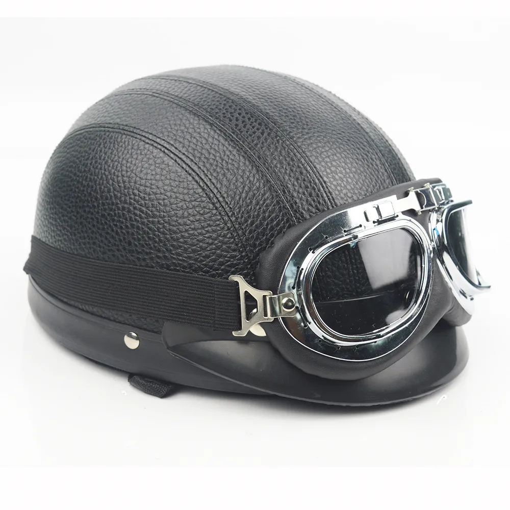 Evomosa 55-62 см мотоциклетный шлем с очками козырек скутер мотоциклетный шлем для Retor винтажный шлем