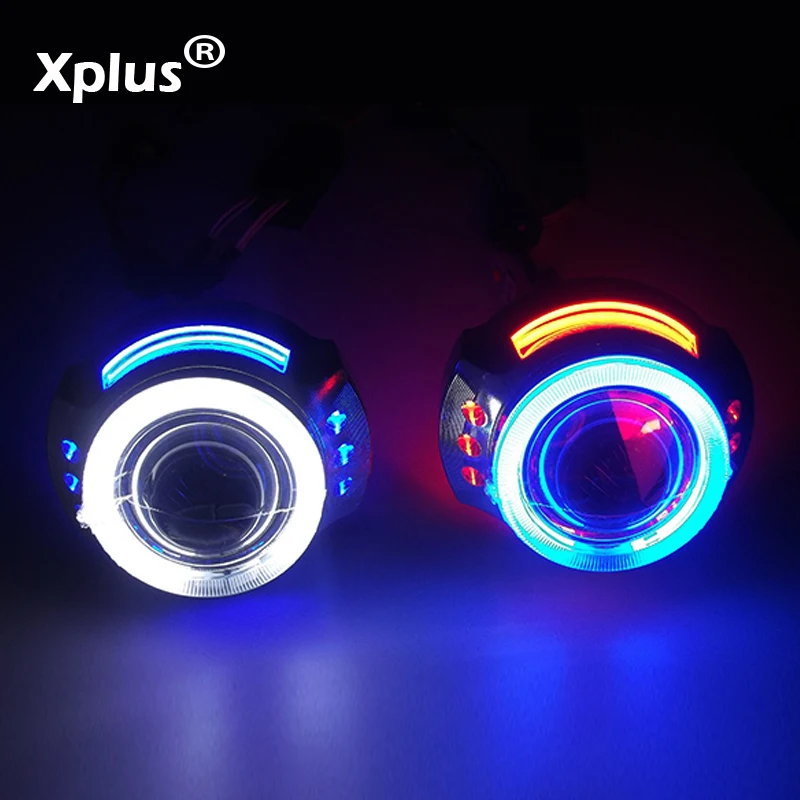 Xplus 3 0 дюймов 55 Вт двойная CCFL ангельские глазки Автомобильная фара HID Биксеноновые