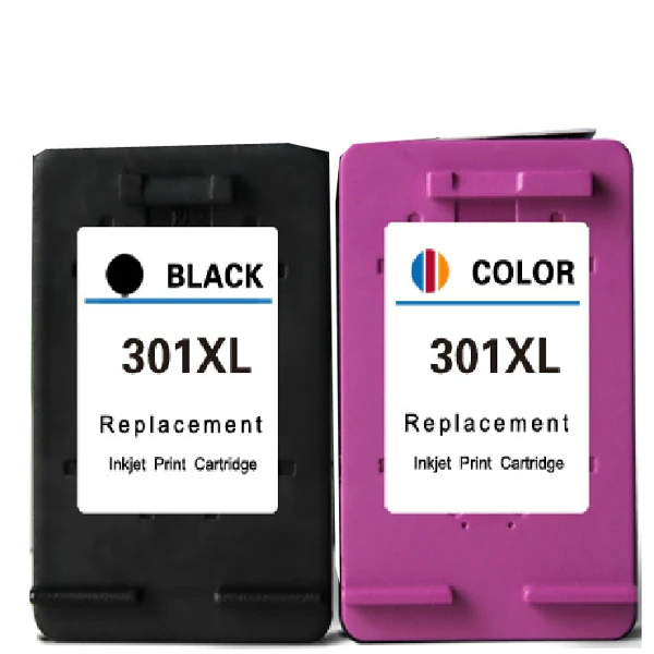 

2PCS Ink Cartridge for Hp301 Hp 301XL Black Color CH563EE CH564EE Compatible Ink Cartridges for Hp 301