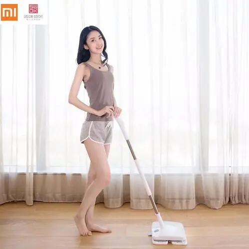 

3 year warranty !Xiaomi SWDK Wireless Handheld Electric Mop Wiper Floor Washers With Light and Mops DC 12V
