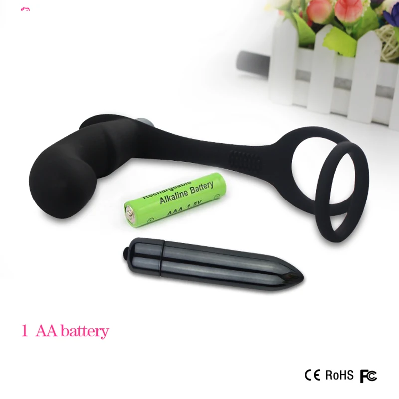Butt-Plug-Cock-Ring-10-Speed-Silicone (3)