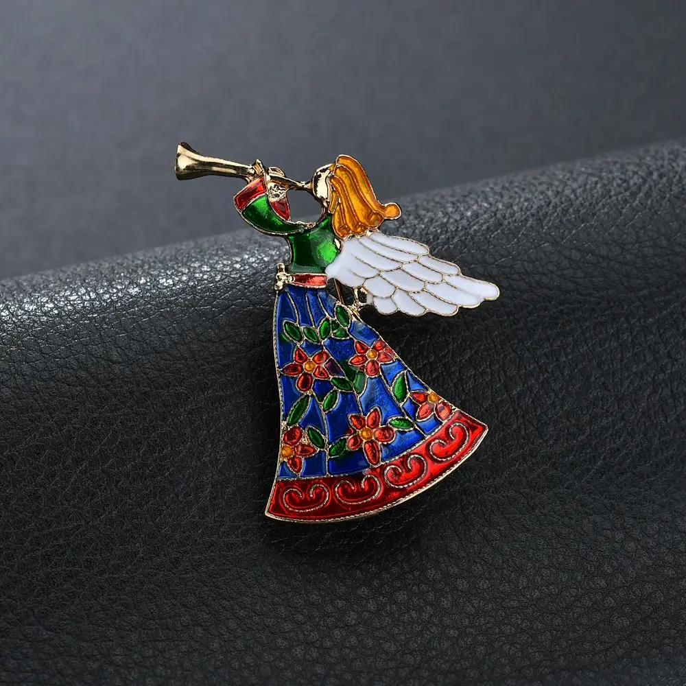 MissCyCy модные ангельские крылья Броши для женщин винтажные красочные эмалированные булавки значок ювелирные изделия аксессуары Подарки