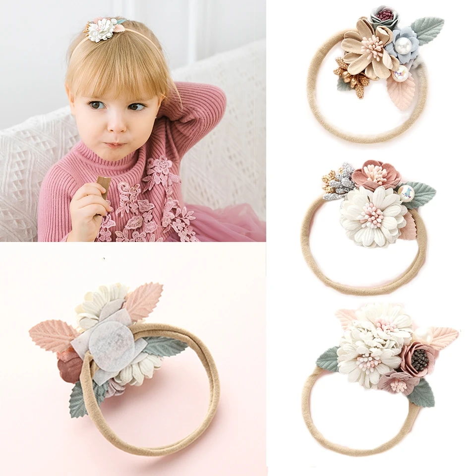 floral nylon headband