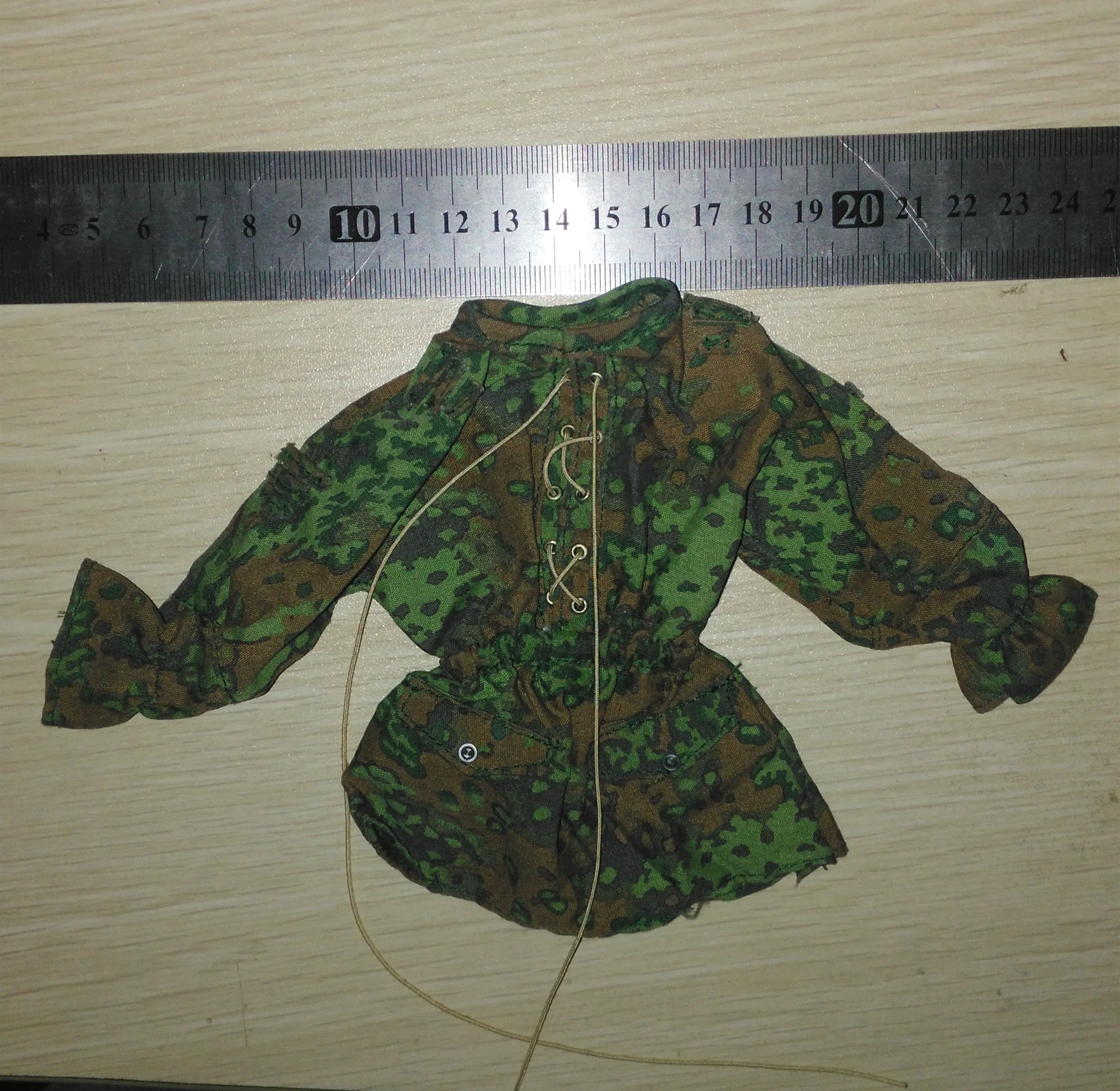 

1/6 WWII Germany Army Green Camouflage Loose Overall Blouse Models Accessories for 12''Action Figures Bodies