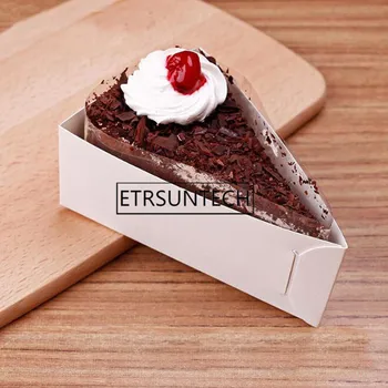 

500pcs White Paper Cupcake Liner Baking Tool Muffin Cup Case Tray Triangular Mousse Cake Packaging Box