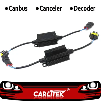 

CARLitek 2PCS H4 H7 LED Headlight Canbus Wiring Kit Computer Warning Error Free Anti Flicker Resistor Canceler Decoder
