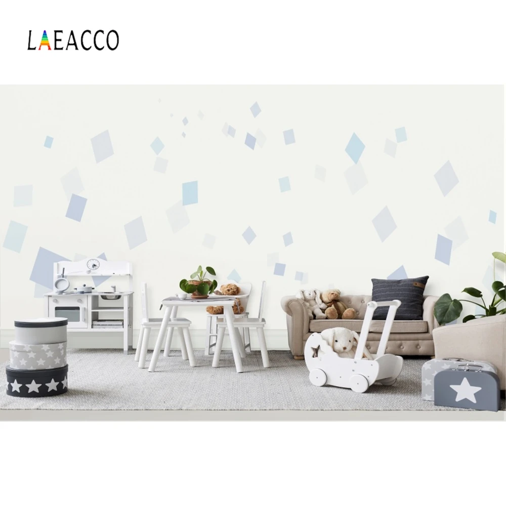 

Laeacco Room Carpet Toys Baby Cartoon Backdrop Photocall Photography Background Customized Backdrops For Photo Studio