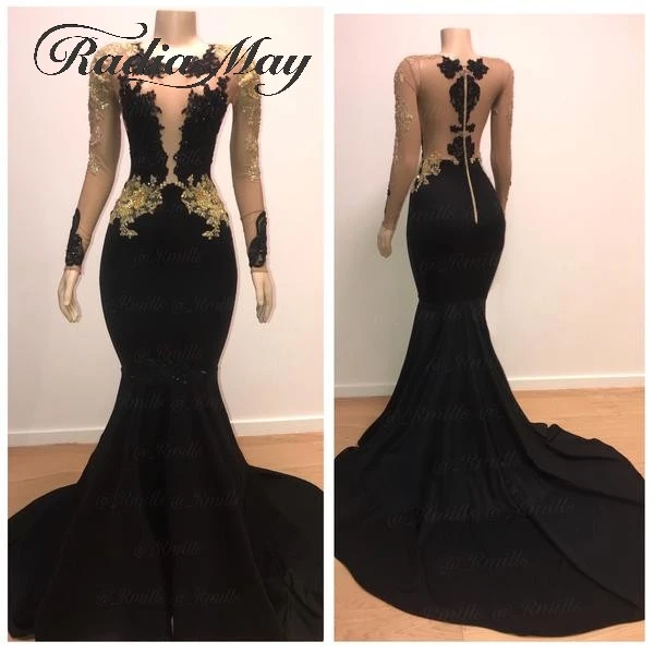 long sleeve gala dress