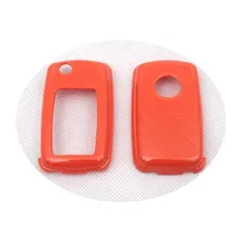 Жесткий Пластик без ключа дистанционного защиты Чехол(глянец оранжевый) для Фольксваген MK4/MK5