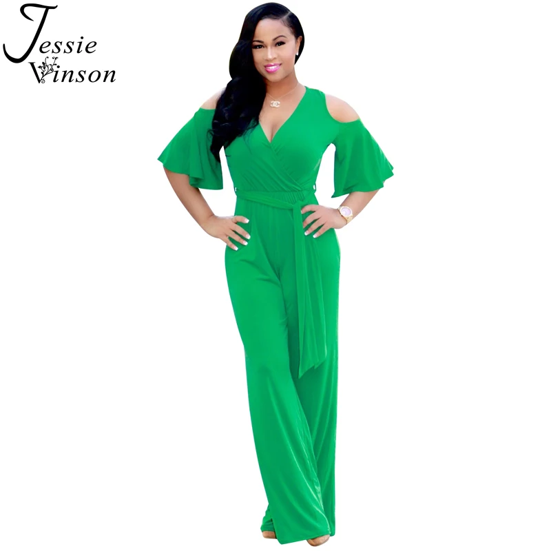 cold shoulder romper pants