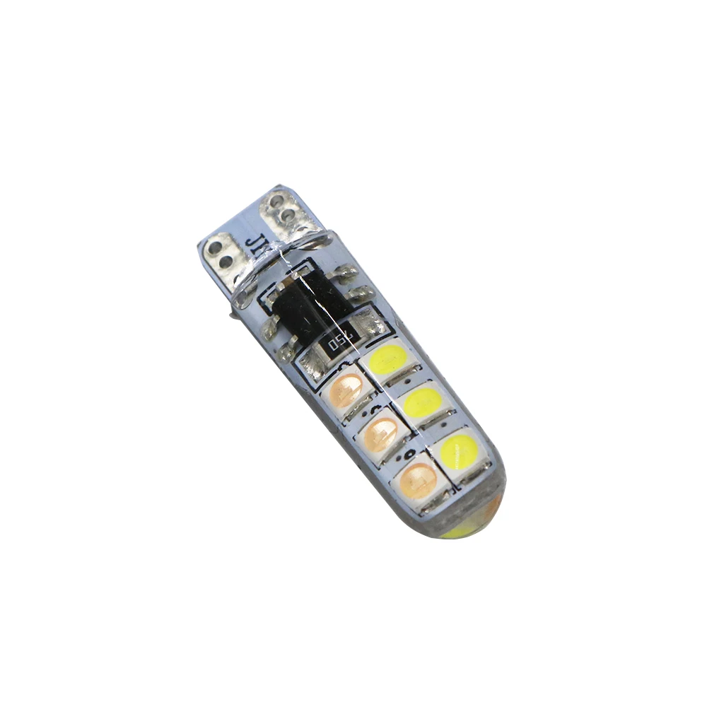 YSY 100X T10 W5W 3030 12 smd силиконовый чехол светодиодный светильник для парковки