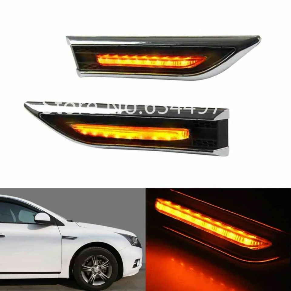 

2PCS Car Led Steering Lamp Turn Light Side Light Side Marker Automobiles Turn Signal Lights For Chevrolet Cruze Sedan Hatchback