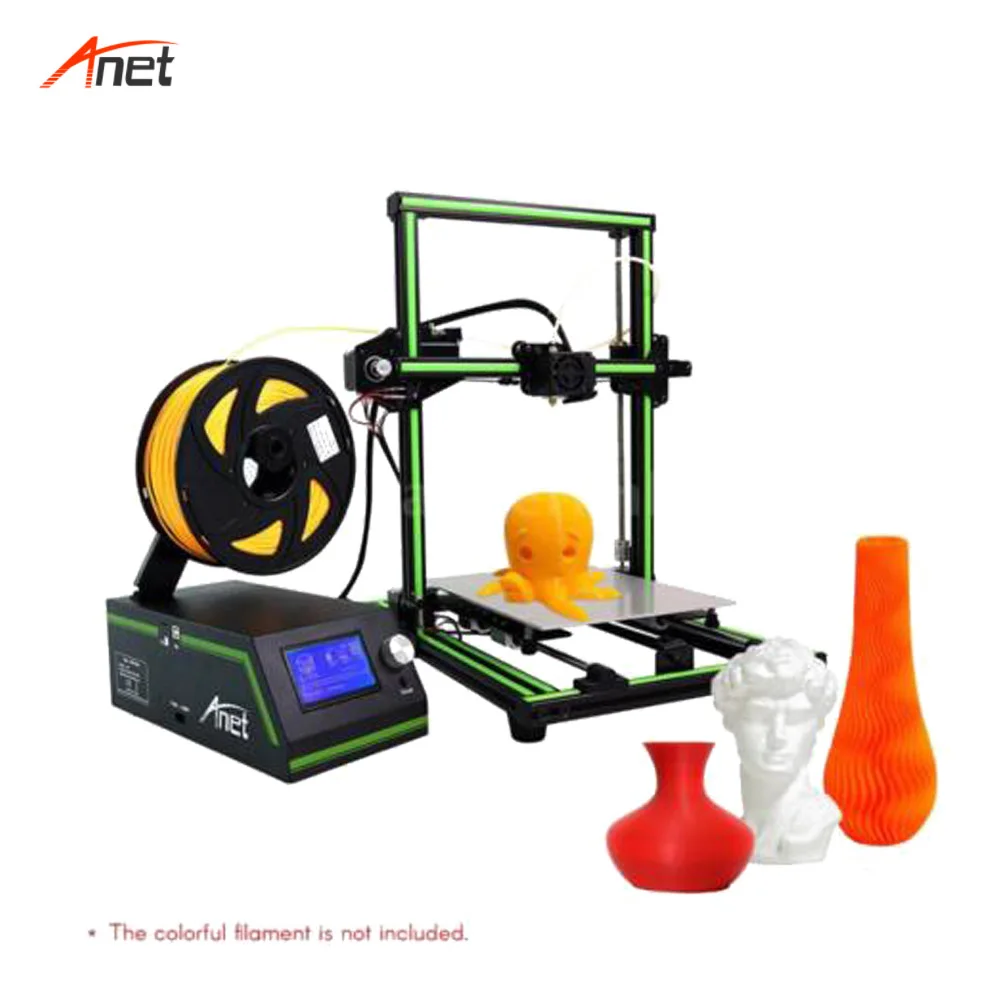 Anet E10 одноцветная сопло Купера полу Собранный 3d принтер металлическая рама 220*270*300