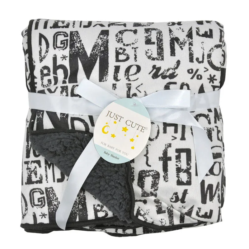 JUST CUTE Baby Blanket Newborn Plush Baby Swaddle Stroller Wrap Super Soft Nap Receiving Blanket Animal Manta Bebe Cobertor Bebe (8)